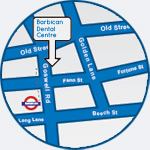 location of Barbican Dental Centre